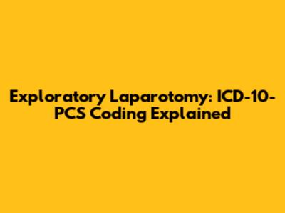 Exploratory Laparotomy: ICD-10-PCS Coding Explained