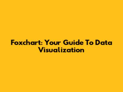 Foxchart: Your Guide To Data Visualization